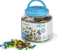 Pegs. Bote 2600 pinchos 10mm. Colores clásicos para mosaicos