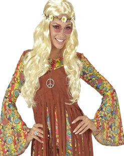 Outlet Widmann Peluca hippie /medieval rubia con cinta para la cabeza
