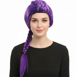 Hot Kebedo Moda Peluca K-pop Lila Trenza Larga