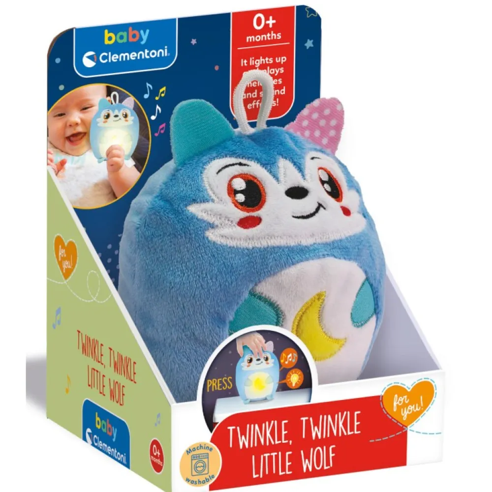 Hot Clementoni Peluche Infantil Lobito Luminoso - Twinkle Twinkle -