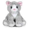 Hot Famosa Peluche Nature Gato gris- blanco -