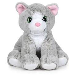 Hot Famosa Peluche Nature Gato gris- blanco -