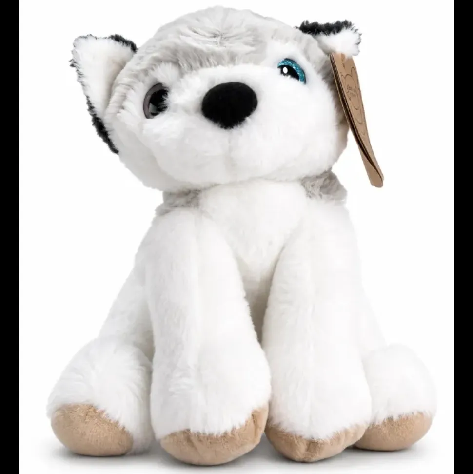 Peluche Nature Perrito Husky gris/blanco - Famosa