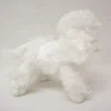 Peluche pequeño Perrito Perrita Caniche rizo blanco