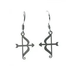 Pendientes Arco Y Flecha De Plata De Ley