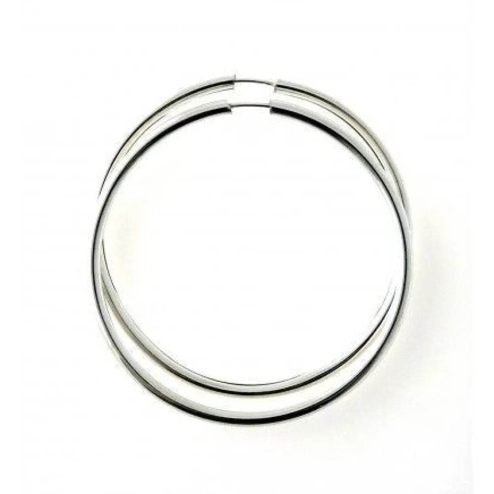 Online Pendientes Aro Gordo De Plata De Ley 55Mm Y 3Mm Grosor