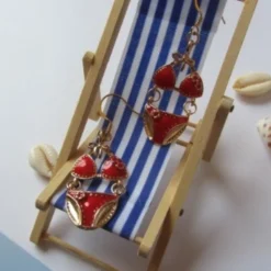 Pendientes bikinis de colores