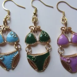 Pendientes bikinis de colores
