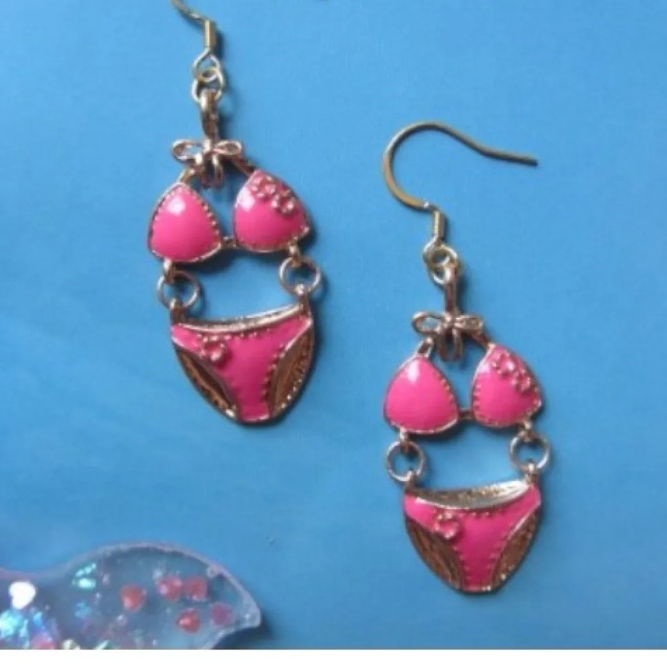 Pendientes bikinis de colores