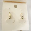 Pendientes bisutería dorado lazos brillantes