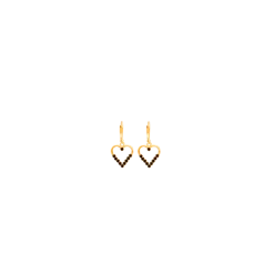 Pendientes Corazón negro
