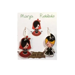 Sale Marga Robledo Pendientes de colgar Asturias pareja