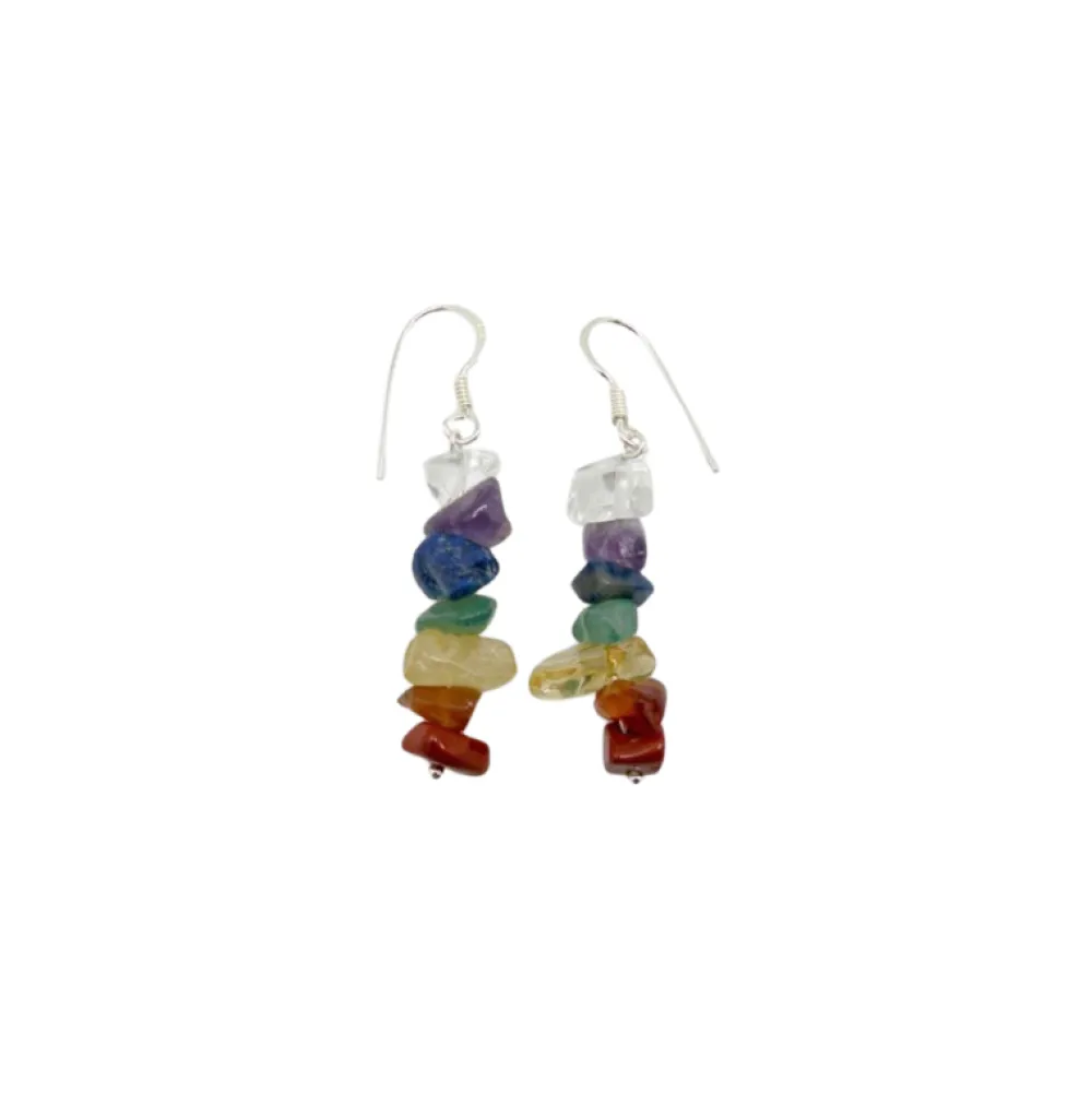 Hot Creatulote Pendientes de los 7 chakras 45 mm