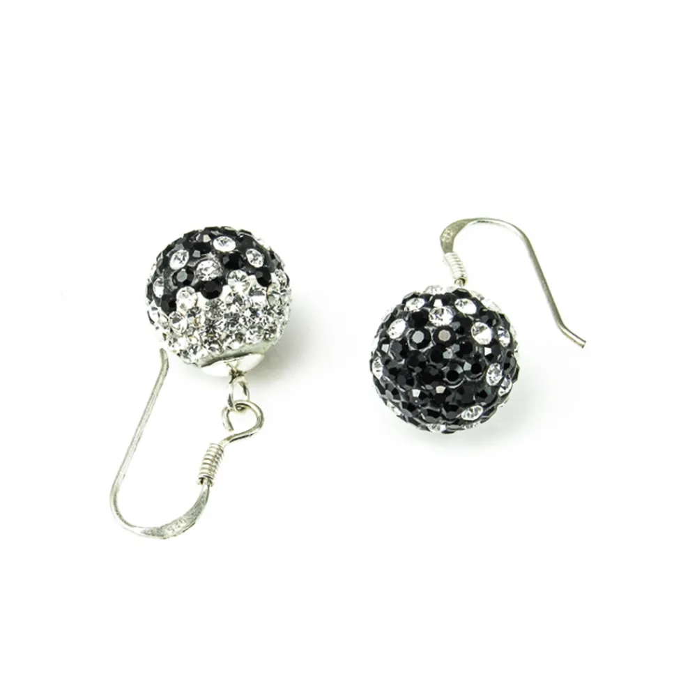 Discount Pendientes De Plata De Ley Y Cristal Combinados