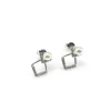 Pendientes De Plata Rodiada Con Perlas Y Circonitas