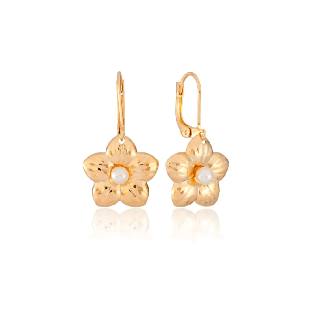Sale Omar Joyas Rommy Pendientes Flor dorada