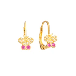 Pendientes infantiles Mariposa