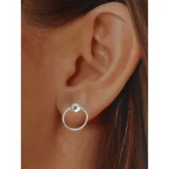 Pendientes Karma Bola De Plata De Ley