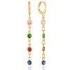 Online Omar Joyas Rommy Pendientes Largos con colores