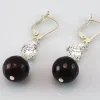 Pendientes Largos De Plata Con Cuarzo Y Circonitas