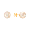 Pendientes Perlas Botón