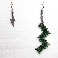 Pendientes Rayo Verde