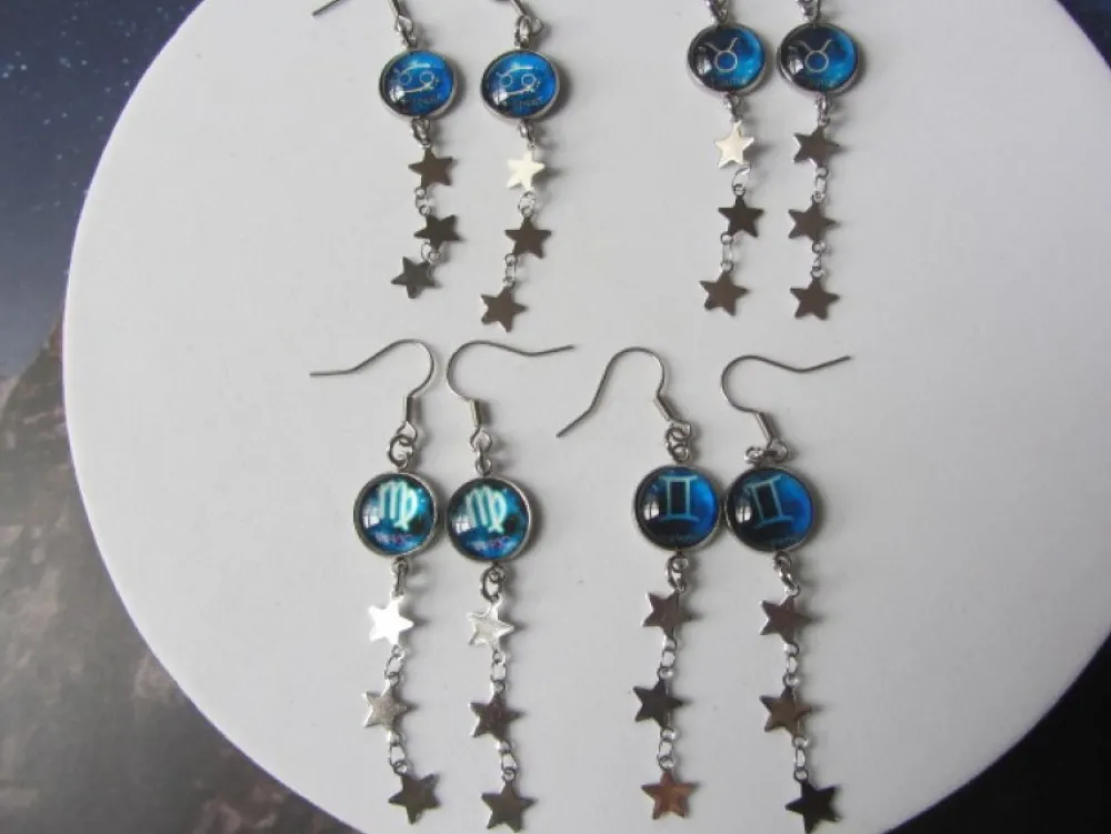 Best Che Carino Art Pendientes zodíaco