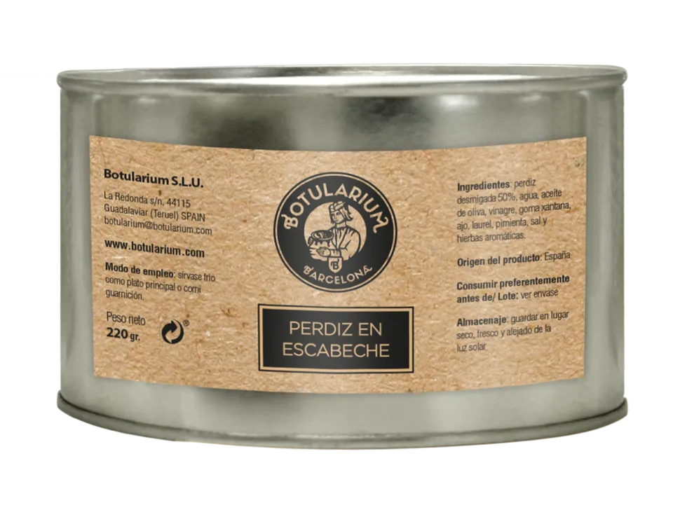 Perdiz en escabeche Botularium (1 unidad)