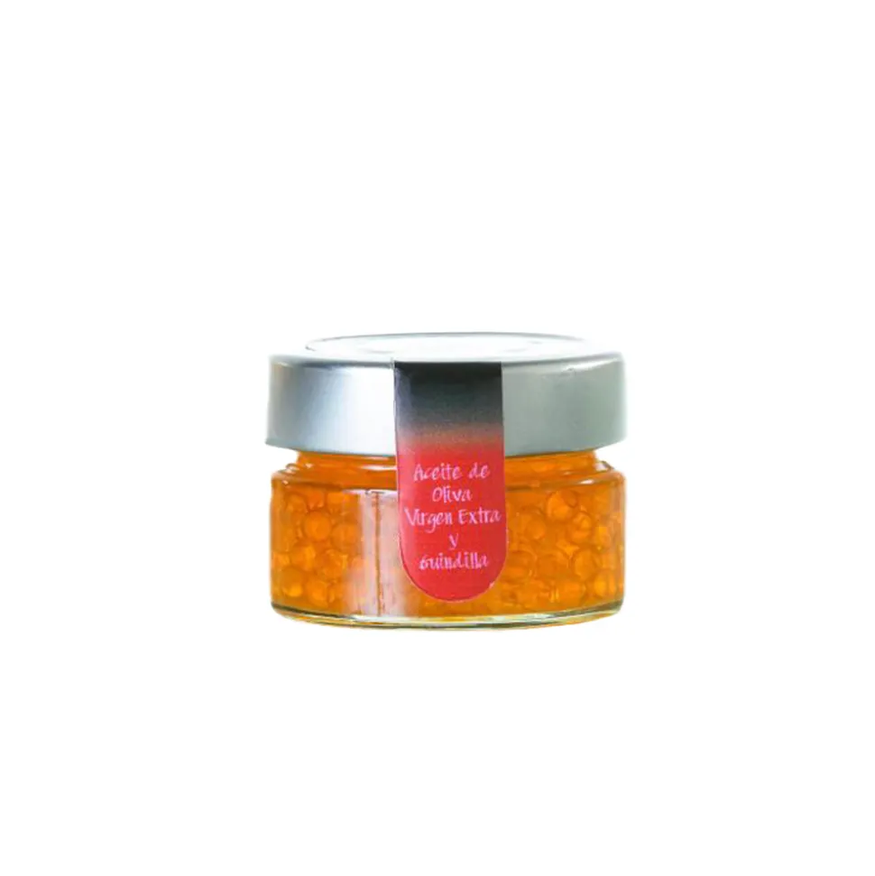 Perlas de Aceite de Oliva con Guindilla 50 g