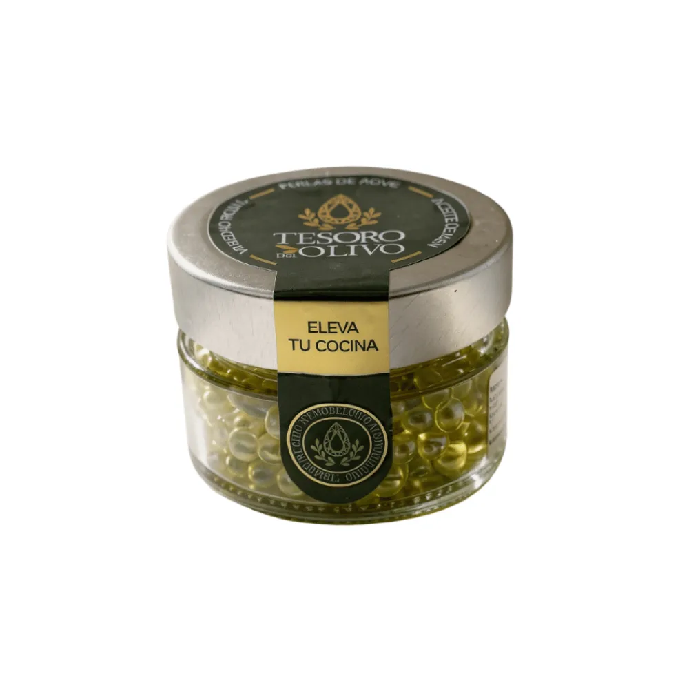 Tesoro del Olivo Perlas de Aceite de Oliva Virgen Extra Premium 50g