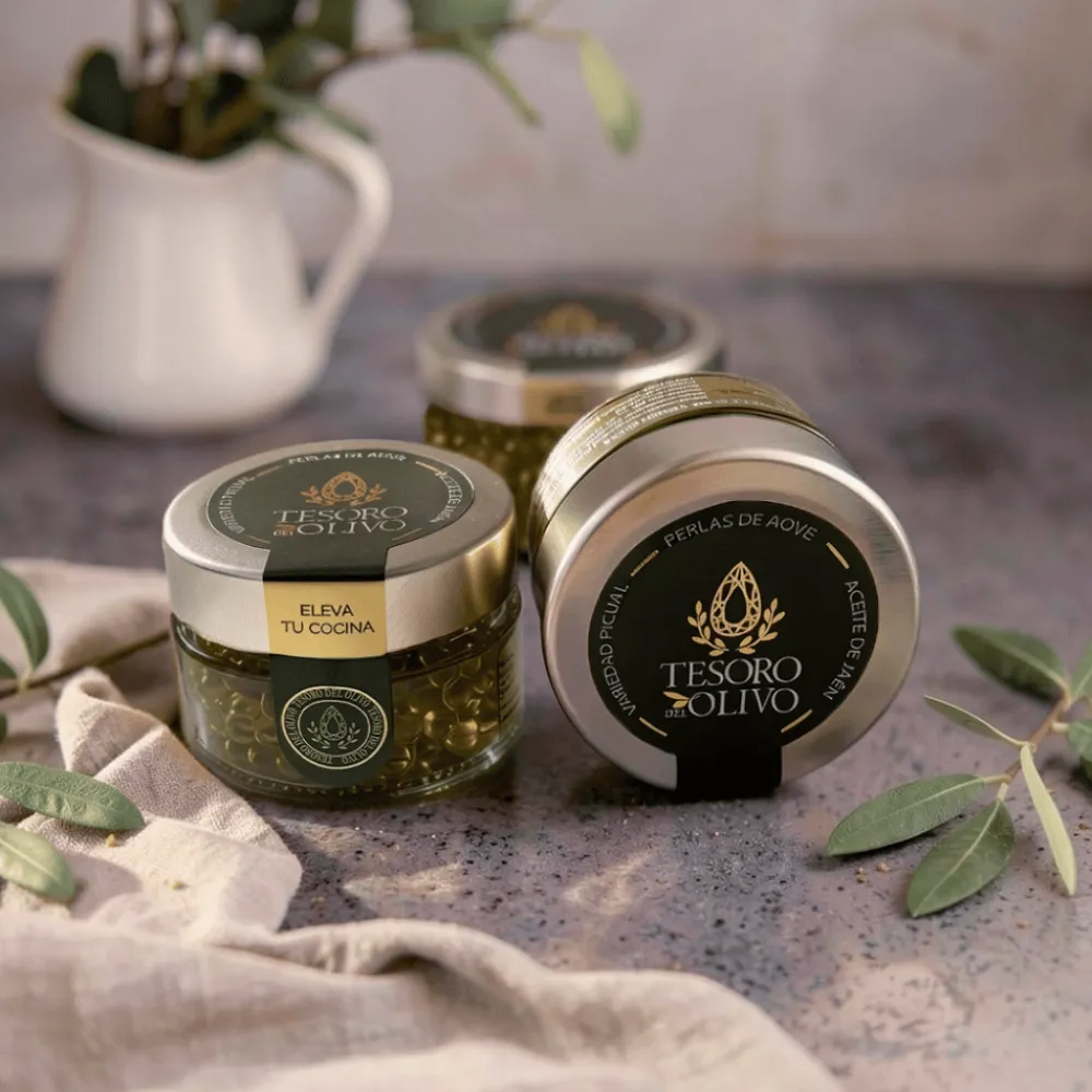 Tesoro del Olivo Perlas de Aceite de Oliva Virgen Extra Premium 50g