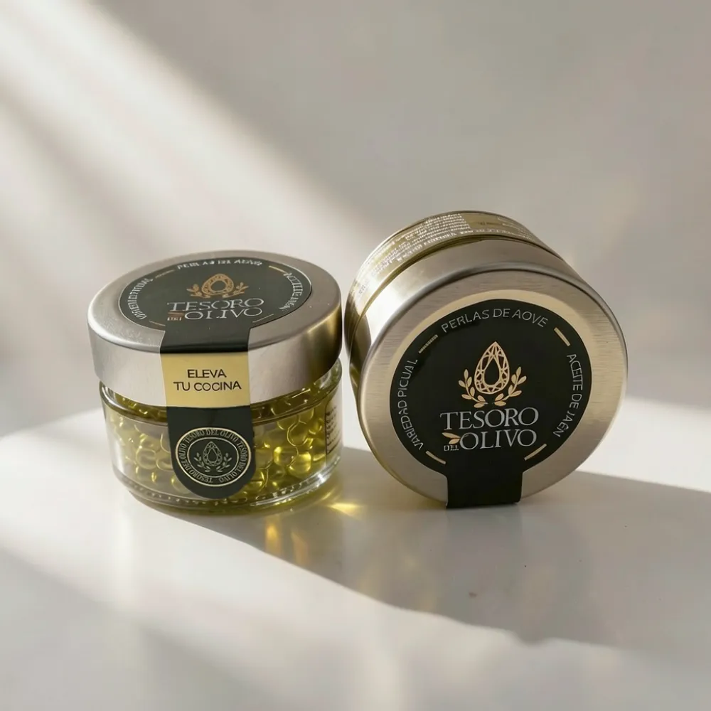 Tesoro del Olivo Perlas de Aceite de Oliva Virgen Extra Premium 50g