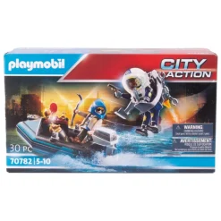 Hot Playmobil Persecución Policial con Mochila Propulsora de