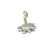Pieza Colgante Sol Y Nube De Plata Estilo Charms