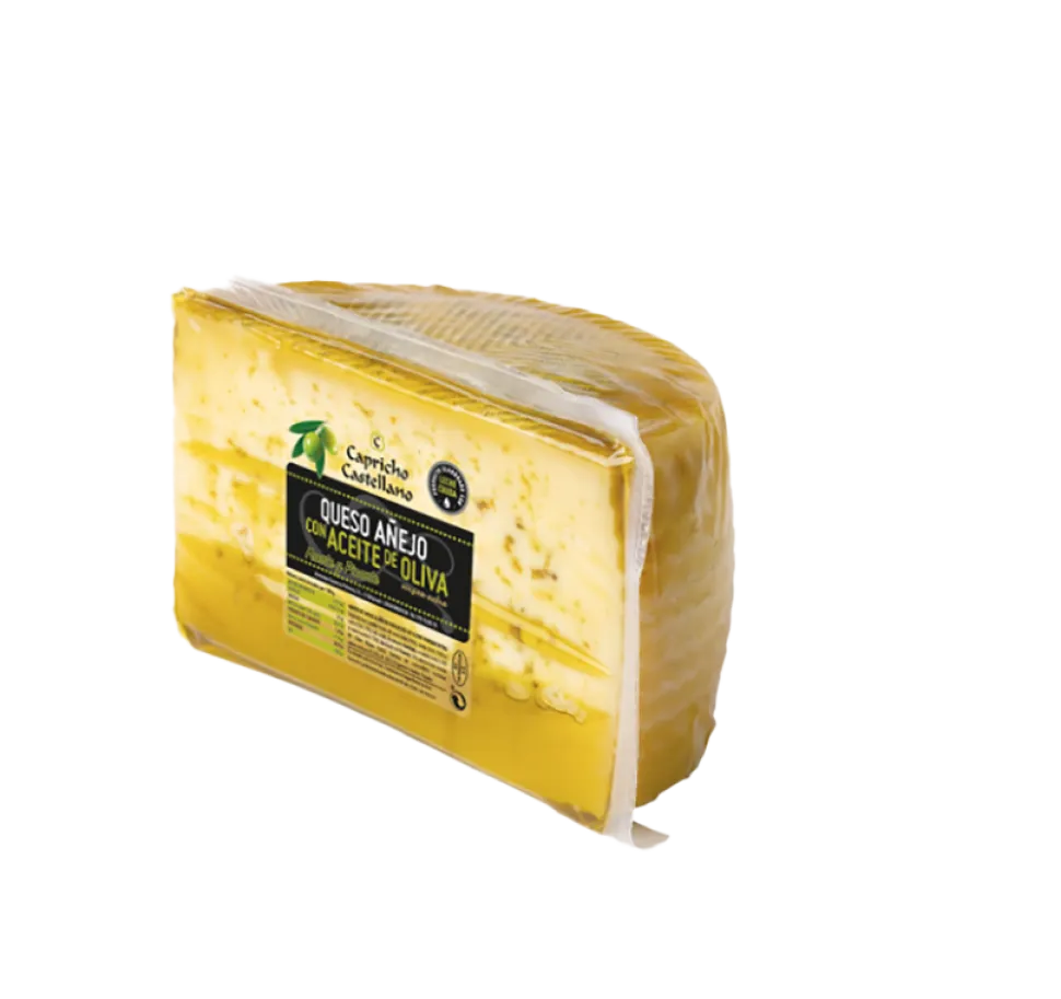 Pieza de 1/8 Queso de Mezcla Añejo con Aceite de Oliva