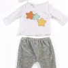 New Miniland Pijama invierno gris (40 cm)