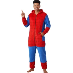 Best Kebedo Moda Pijama Mono Enterizo de Superhéroe Araña Adulto