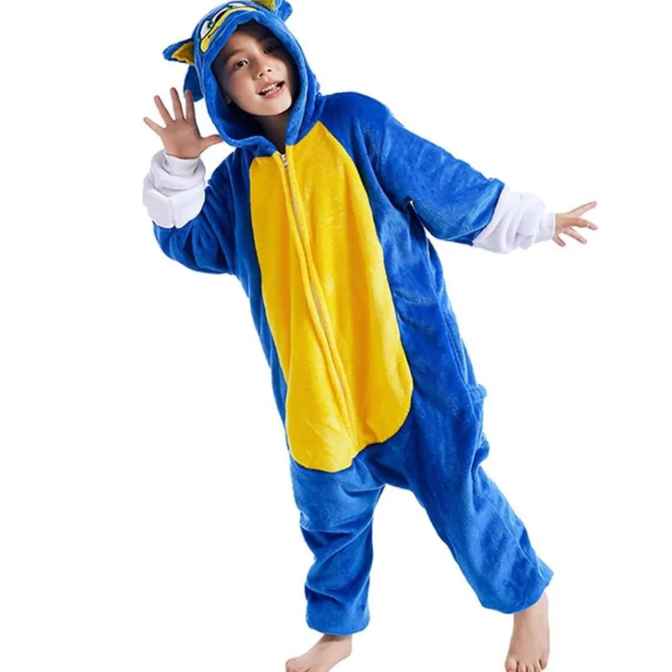 Pijama Mono Enterizo El Erizo Veloz Infantil