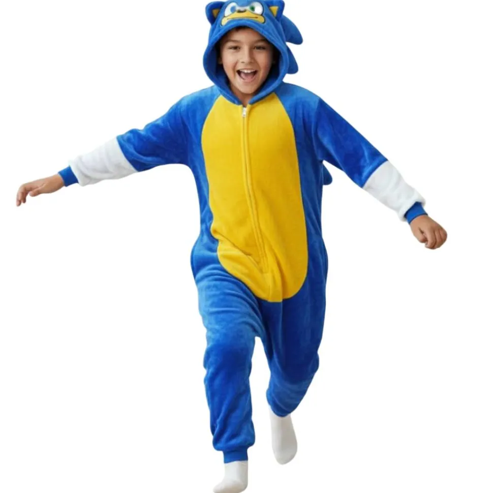 Pijama Mono Enterizo El Erizo Veloz Infantil