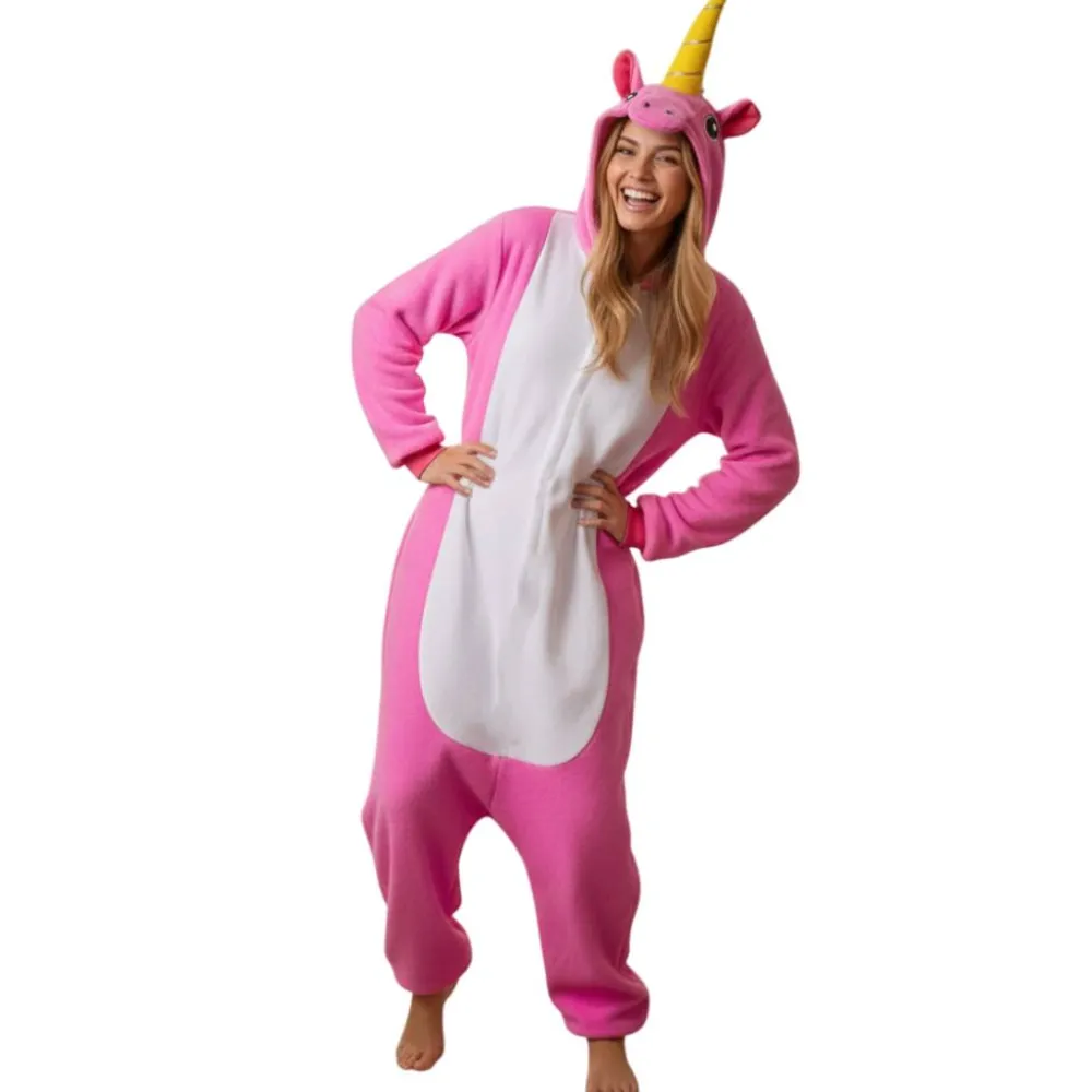 New Kebedo Moda Pijama Mono Enterizo Unicornio Rosa Mujer