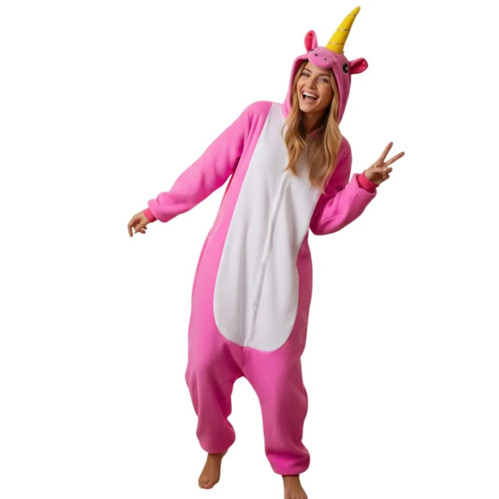 New Kebedo Moda Pijama Mono Enterizo Unicornio Rosa Mujer
