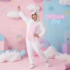 Pijama Mono Enterizo Unicornio Blanco Mujer