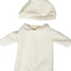 Pijama y gorro beige (38cm)