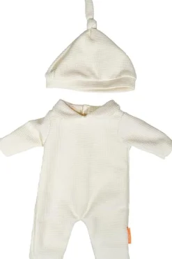 Pijama y gorro beige (38cm)