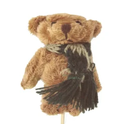 Hot Working House Pincho Palo Peluche Mini Osito Oso Bufanda verde