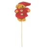 Pincho Paño Peluche Osito Oso Abrigo gorro rojo