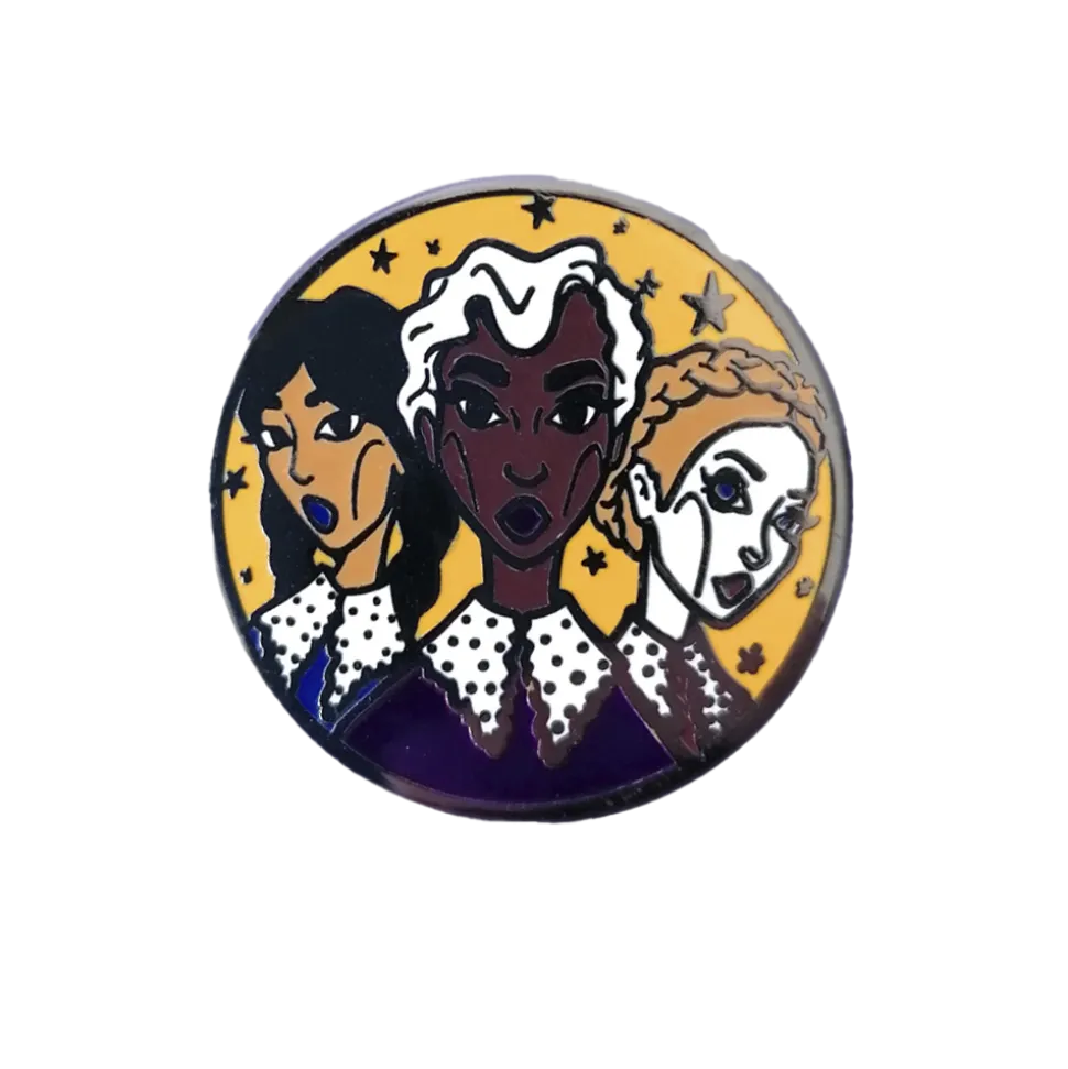 Pin de Enamel (metal) de las Hermanas Extrañas
