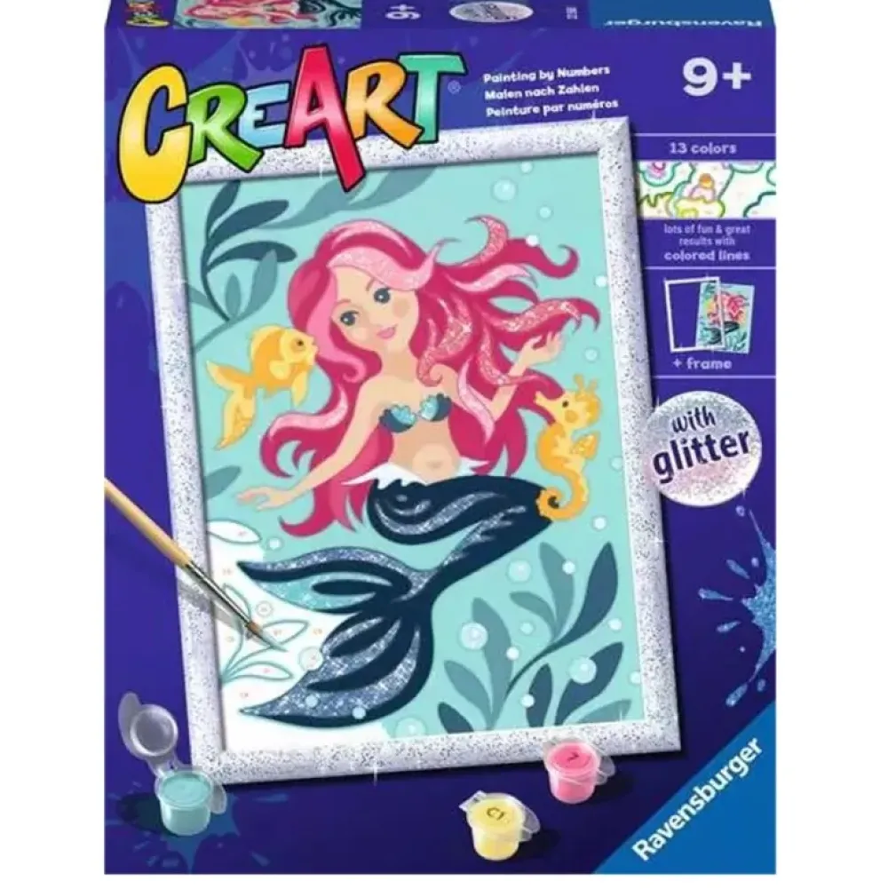 Ravensburger Pintar por números de la Sirenita CreArt Serie D -