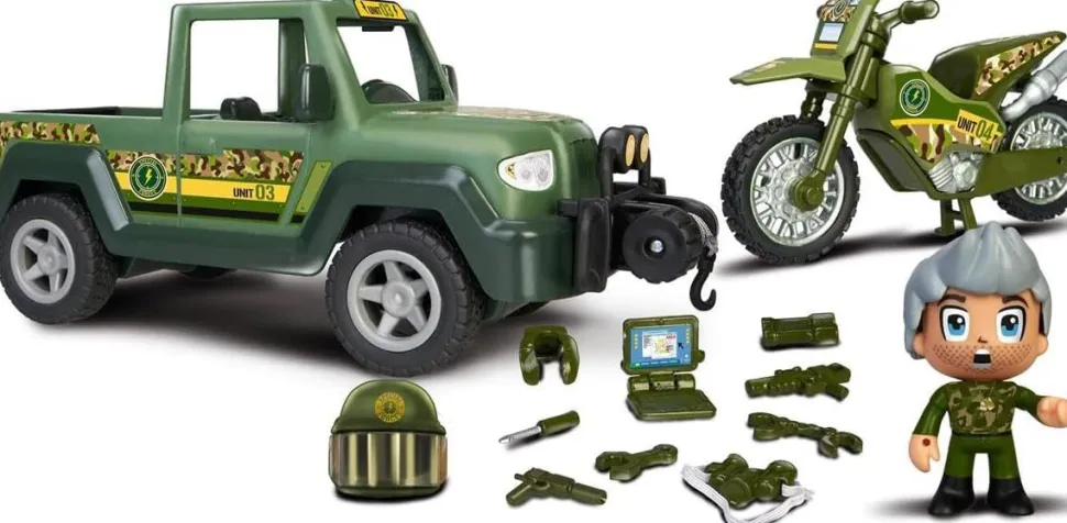 Pinypon fuerzas especiales pack de dos vehículos de Famosa