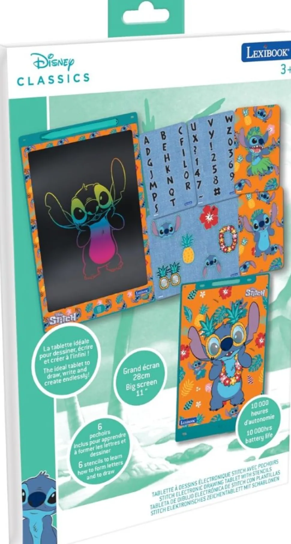 Pizarra mágica de Stitch Tinta electrónica 28 cm